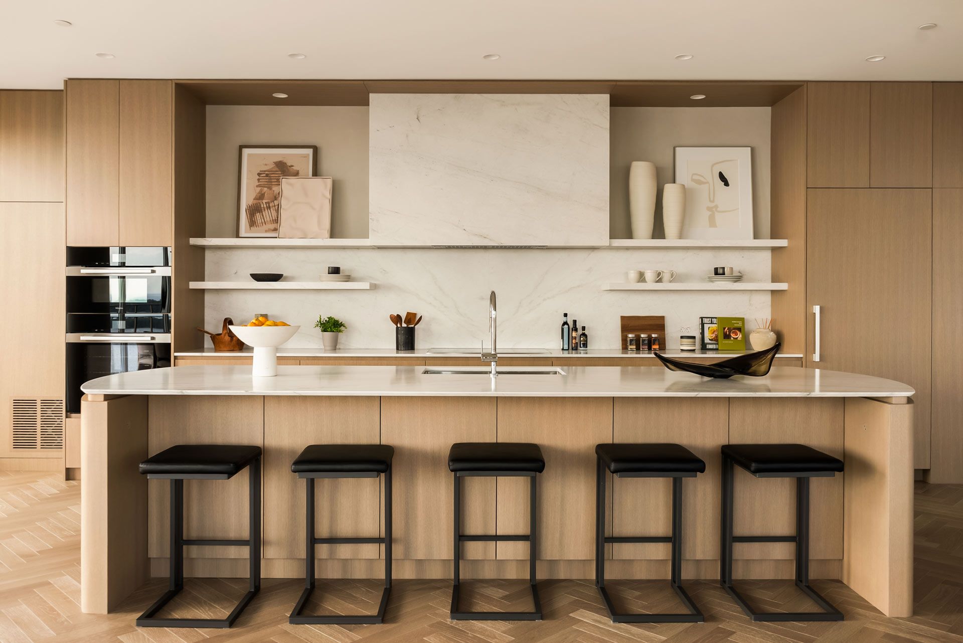 Kitchen with island seating